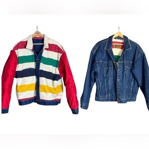 Vintage Levi’s Hudson denim trucker jacket Reversible Size Large